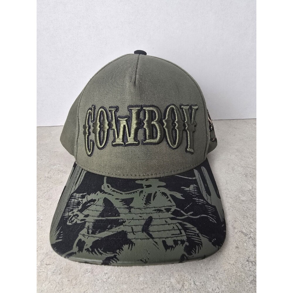 Camo Cowboy Club Trucker Hat Mesh Snapback Adjustable Baseball Cap Western